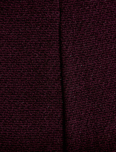 Jupe-short courte violet fonc&eacute; femme
