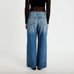 Jean wide leg taille basse denim double stone femme