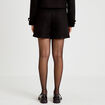 Short en tweed noir femme
