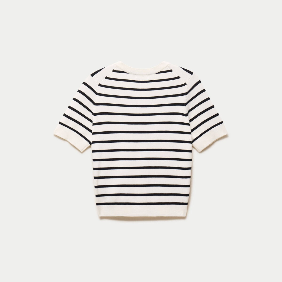 Gilet ajust&eacute; manches courtes fin blanc femme