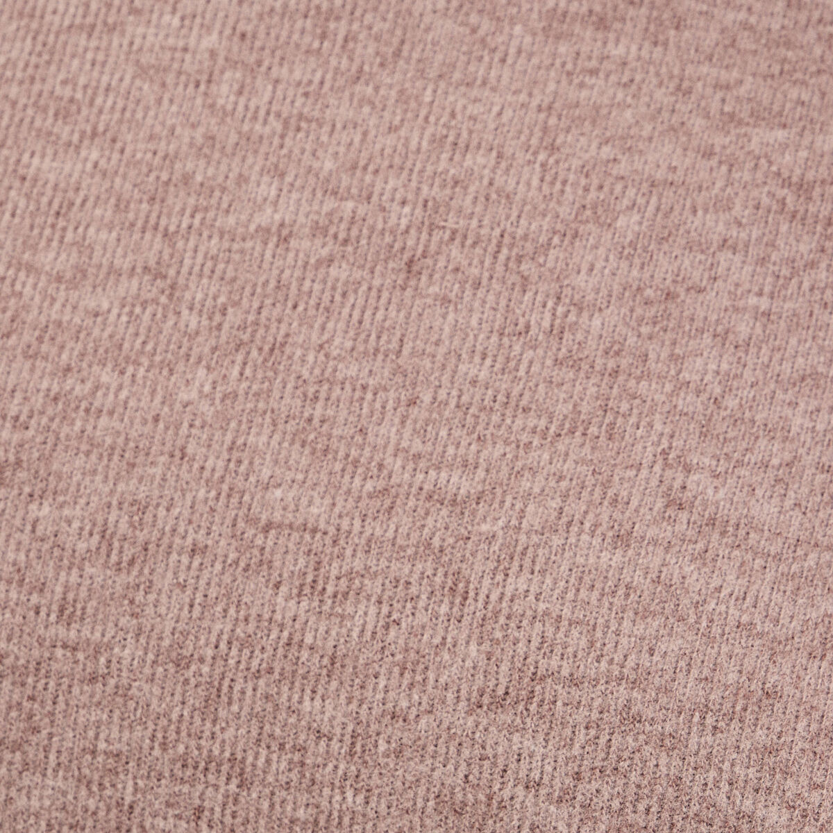 Sweat col roul&eacute; manches longues terracotta femme