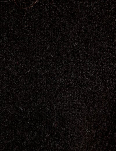 Pull sans manches col roul&eacute; noir femme