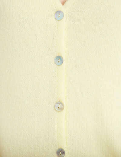 Gilet sans manches jaune clair femme