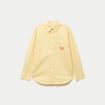 Chemise oversize manches longues jaune femme