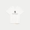 T-shirt col rond Bridgerton ecru femme