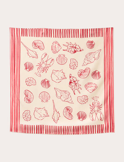 Foulard ecru femme