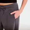 Jogging large taille basse gris fonc&eacute; femme