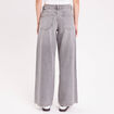 Jean wide leg taille standard denim gris femme