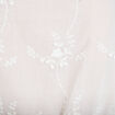 Blouse col v manches courtes brod&eacute;e ecru femme