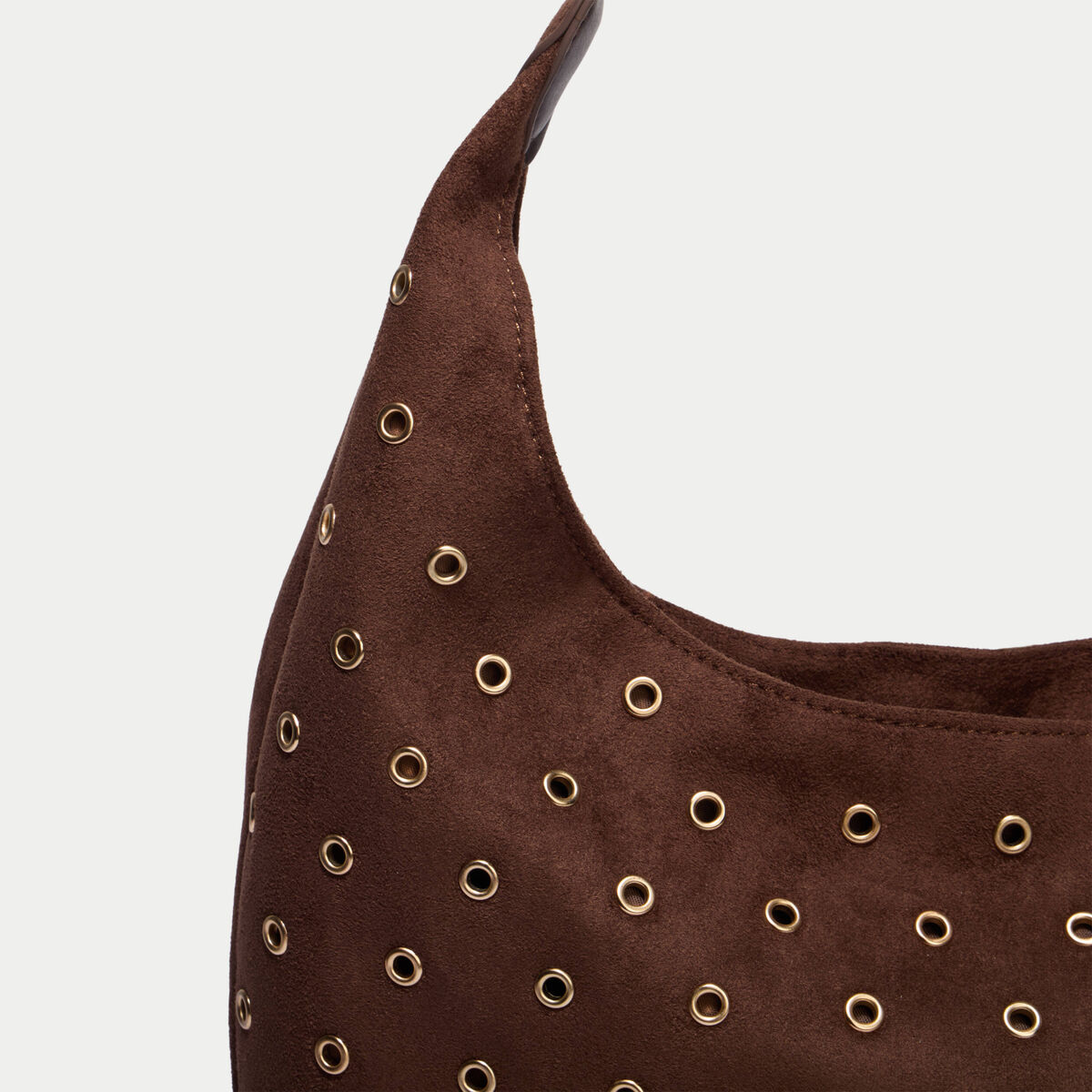Sac aspect daim marron femme