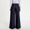 Jean wide leg taille haute denim brut femme