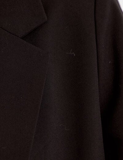 Blazer ajust&eacute; manches longues noir femme