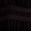 Robe longue &eacute;vas&eacute;e col v sans manches noir femme