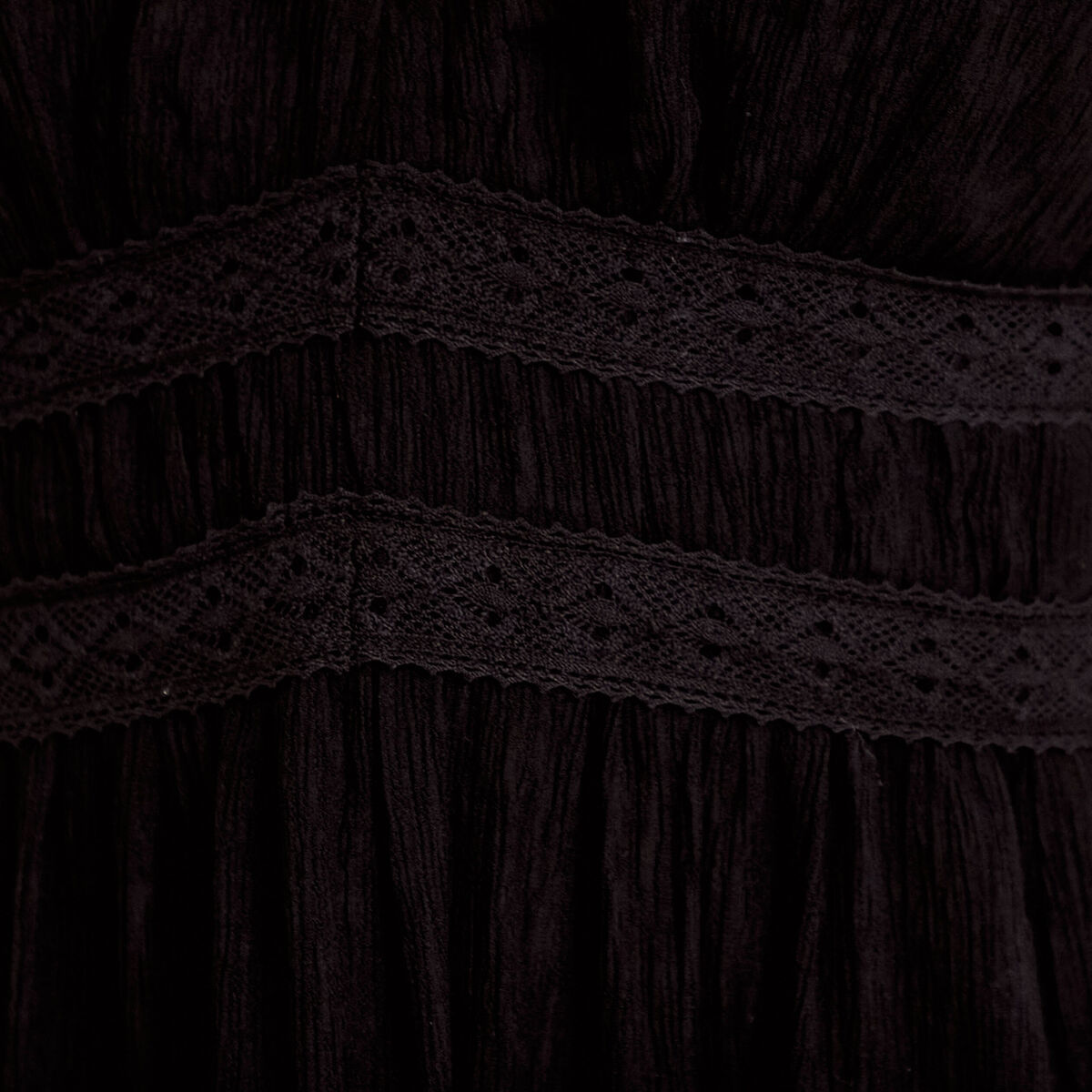 Robe longue &eacute;vas&eacute;e col v sans manches noir femme