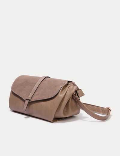 Sac similicuir beige femme
