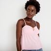 D&eacute;bardeur d&eacute;tail bijou rose clair femme