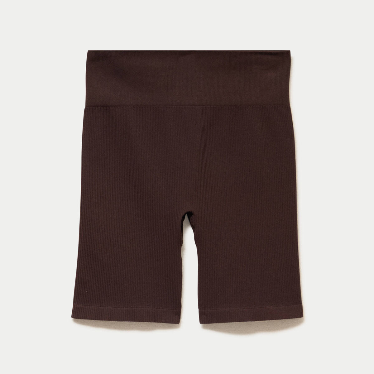 Short cycliste sans couture marron fonc&eacute; femme