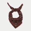 Foulard marron fonc&eacute; femme