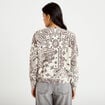 Pull col rond manches longues ecru femme