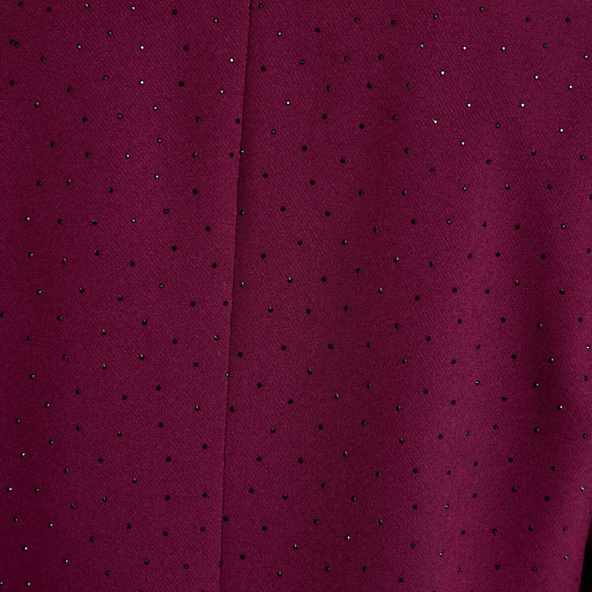 Blazer oversize brillant manches longues prune femme