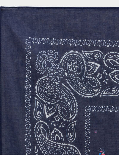 Foulard bleu marine femme