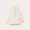 Veste cintr&eacute;e manches longues ecru femme