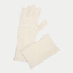 Gants 2-en-1 ivoire femme