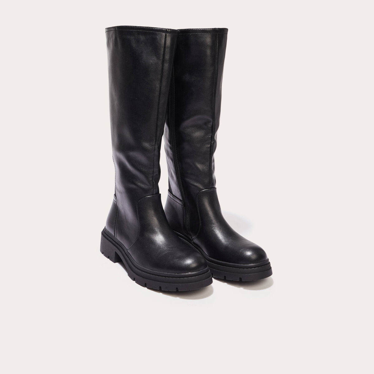 Bottes chelsea crant&eacute;es noir femme
