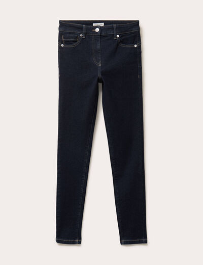 Jean skinny push-up taille standard denim brut femme