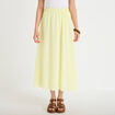 Jupon &eacute;vas&eacute; longueur 3/4 jaune femme