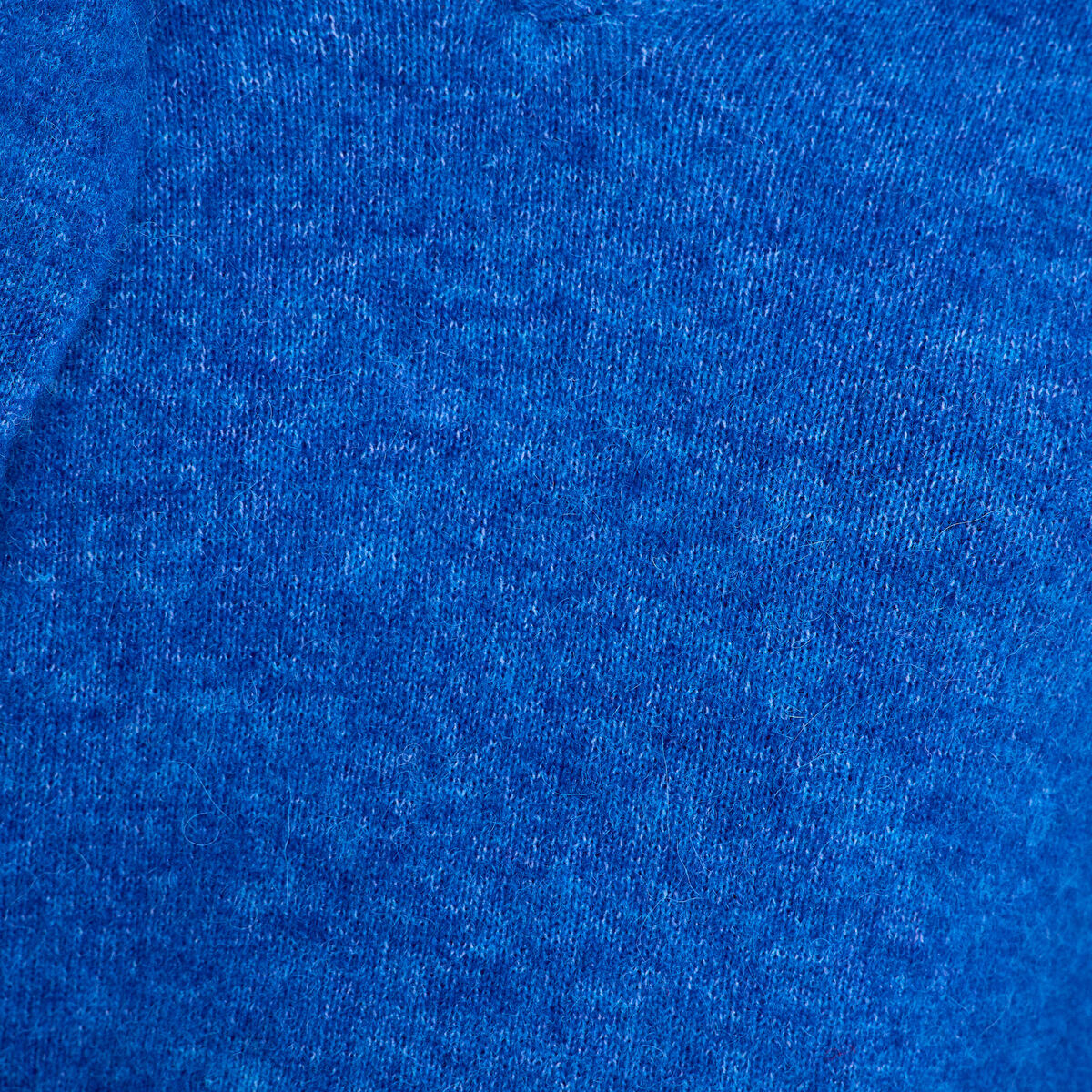 Pull avec col en V bleu electrique femme