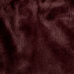 Jupe droite fausse fourrure marron fonc&eacute; femme