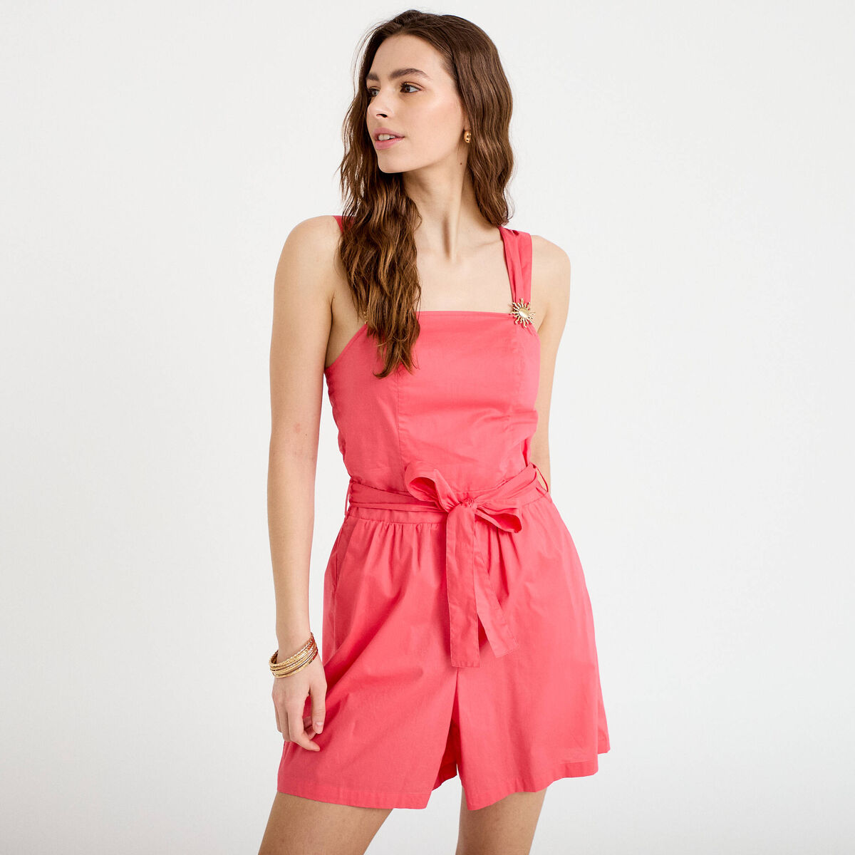 Combishort rose femme