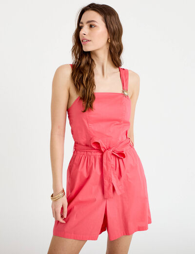 Combishort rose femme