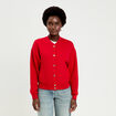 Veste manches longues rouge femme