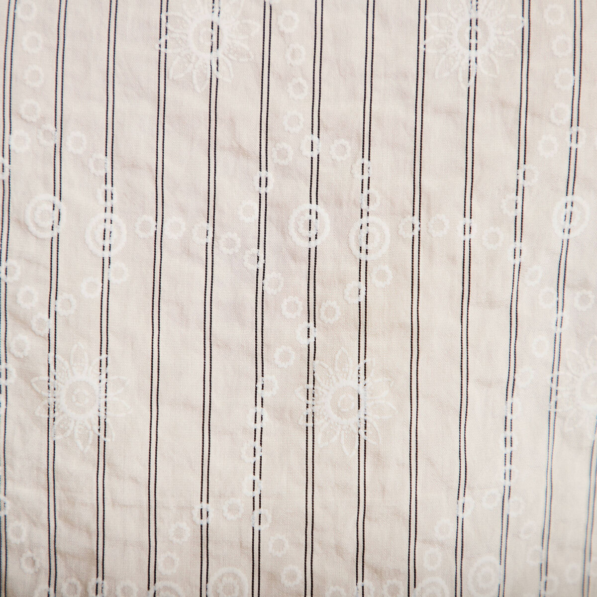 Blouse droite sans manches pliss&eacute;e creme femme