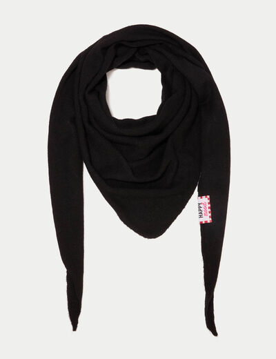 Foulard noir femme