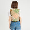 Gilet matelass&eacute; sans manches beige femme