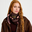 Foulard marron fonc&eacute; femme