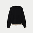Pull col rond noir femme