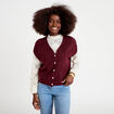 Gilet sans manches bordeaux femme