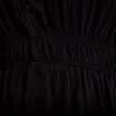 Robe courte &eacute;vas&eacute;e manches courtes noir femme