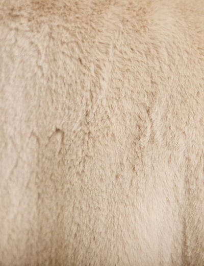Veste r&eacute;versible sans manches beige femme