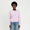 Gilet ajour&eacute; manches longues parme femme