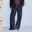 Jean wide leg taille basse denim brut femme