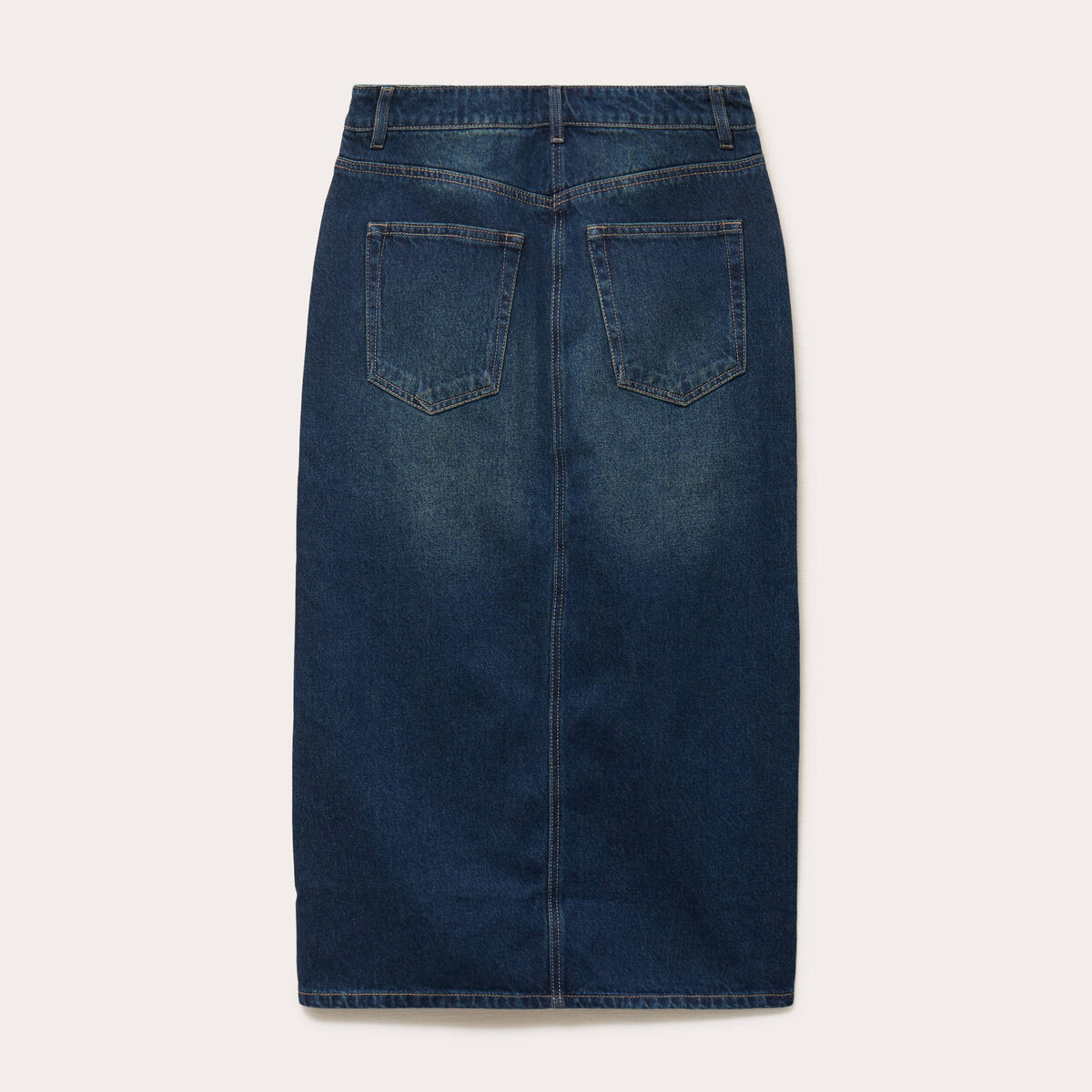 Jupe crayon taille standard bleu fonc&eacute; femme
