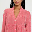 Blouse manches 3/4 rouge vif femme