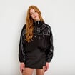 Coupe-vent oversize cropped bi-mati&egrave;re noir femme
