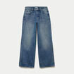 Jean wide leg taille basse denim double stone femme