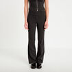 Pantalon bootcut taille basse noir femme